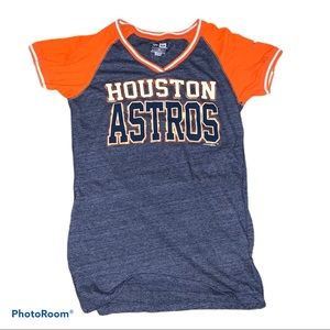 Houston Astros V neck T shirt